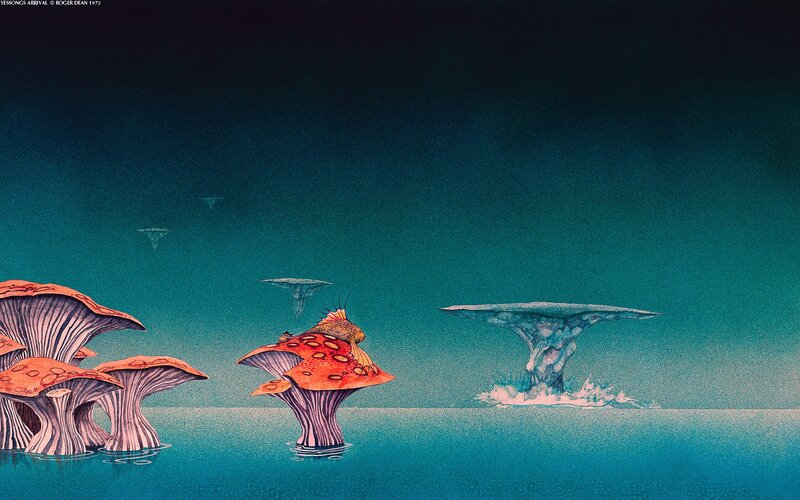 Underwater Mushrooms — Blue