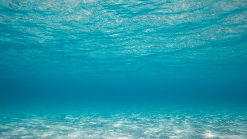 Underwater Ocean Scene — Blue, Serene, Afternoon