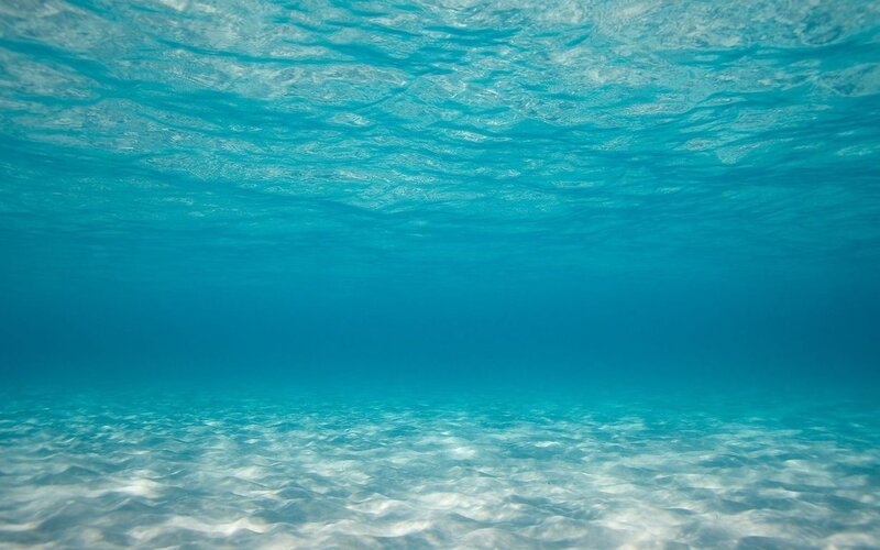 Underwater Ocean Scene — Blue