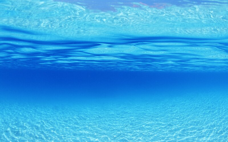 Underwater Ocean View — Blue, Calm