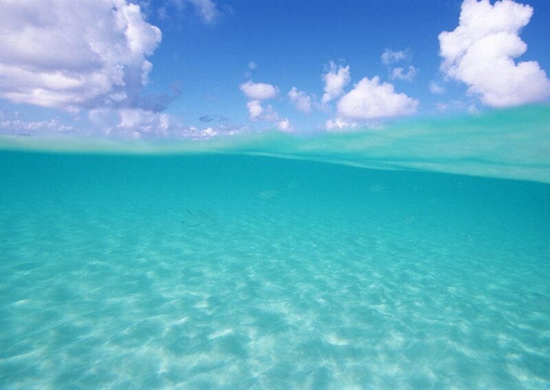 Underwater Ocean View — Blue, Serene