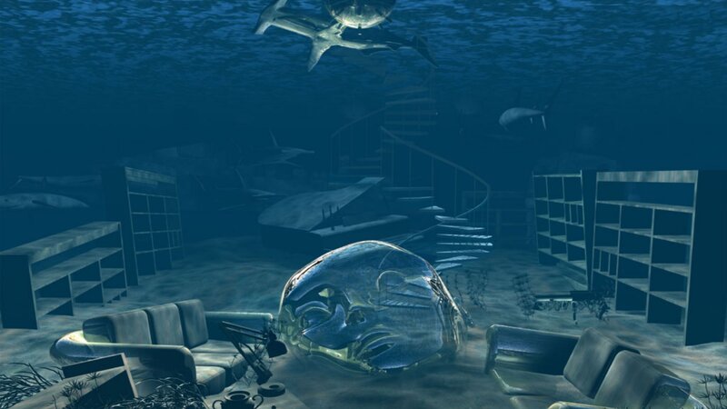Underwater Office Interior