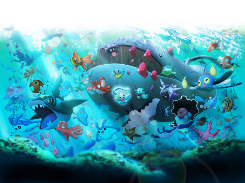 Underwater Pokémon Gathering