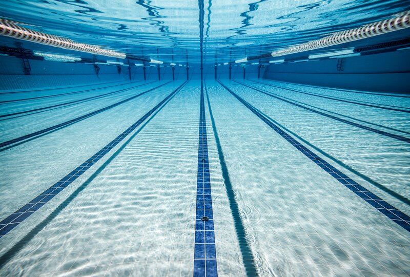 Underwater Pool Lanes — Blue