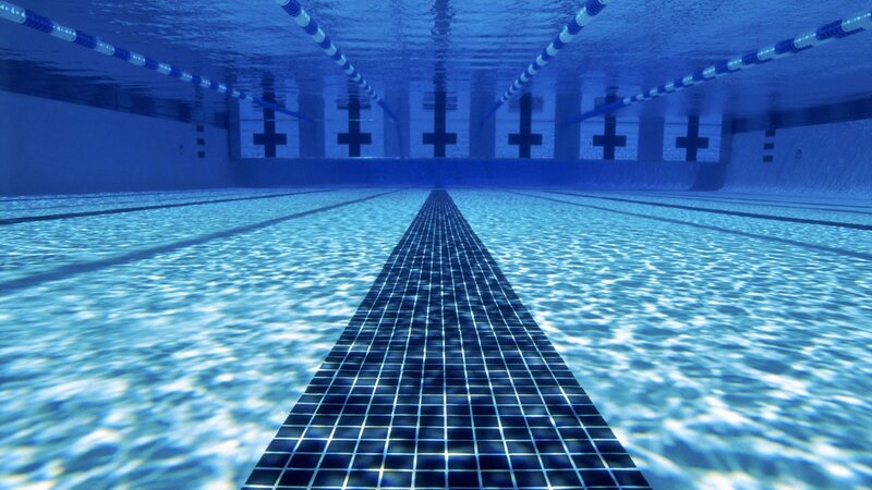 Underwater Pool View — Blue, Calm