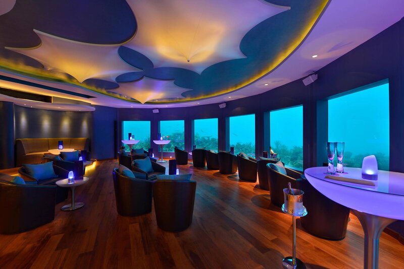 Underwater Restaurant — Blue, Calm