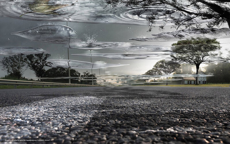 Underwater road perspective