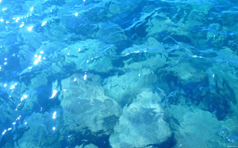 Underwater Rocks — Blue, Calm
