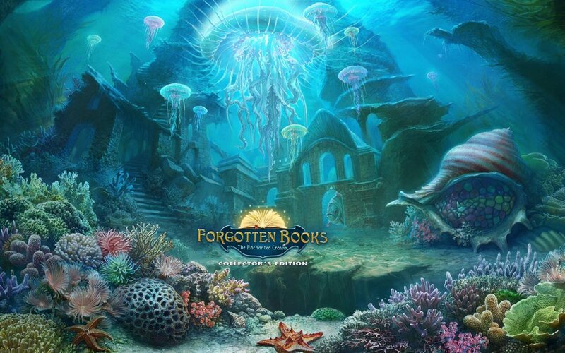 Underwater Ruins with Jellyfish