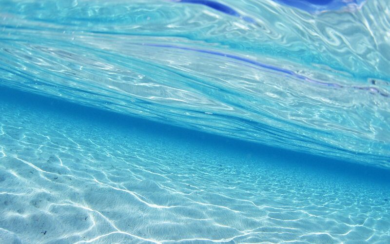 underwater sand and waves