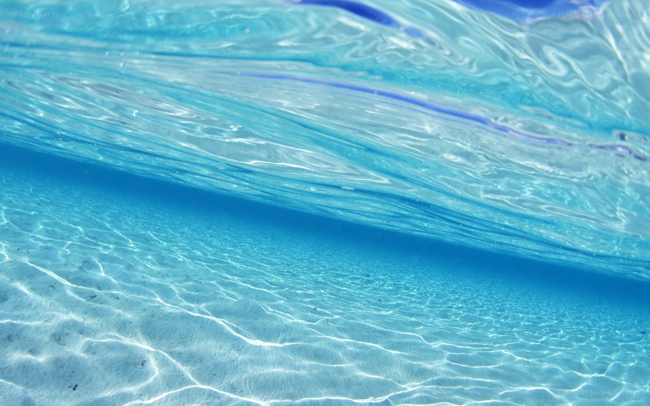 underwater sand and waves