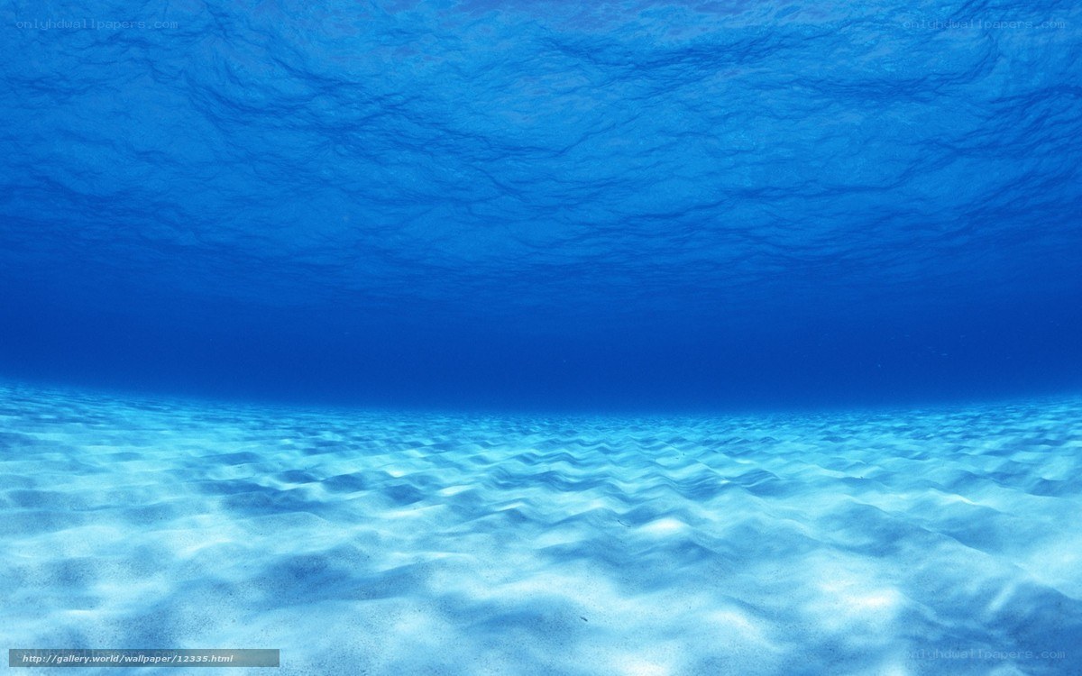 Underwater sand scene