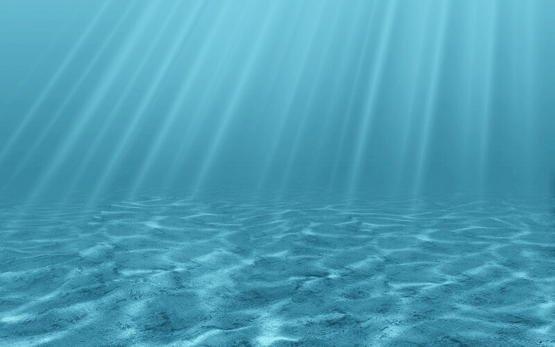 Underwater Sand with Light Rays