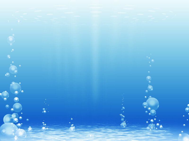 underwater scene with bubbles