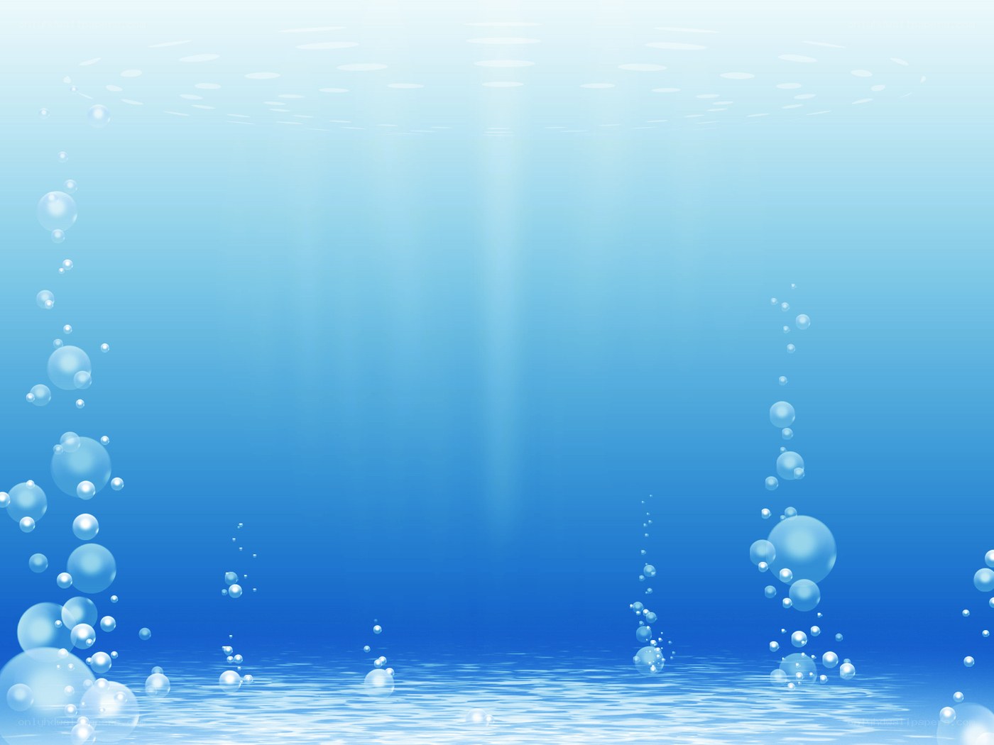 underwater scene with bubbles