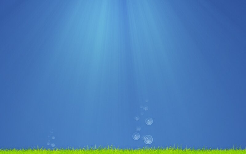 underwater scene with grass