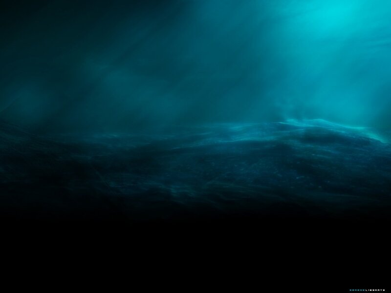 underwater scene with light rays