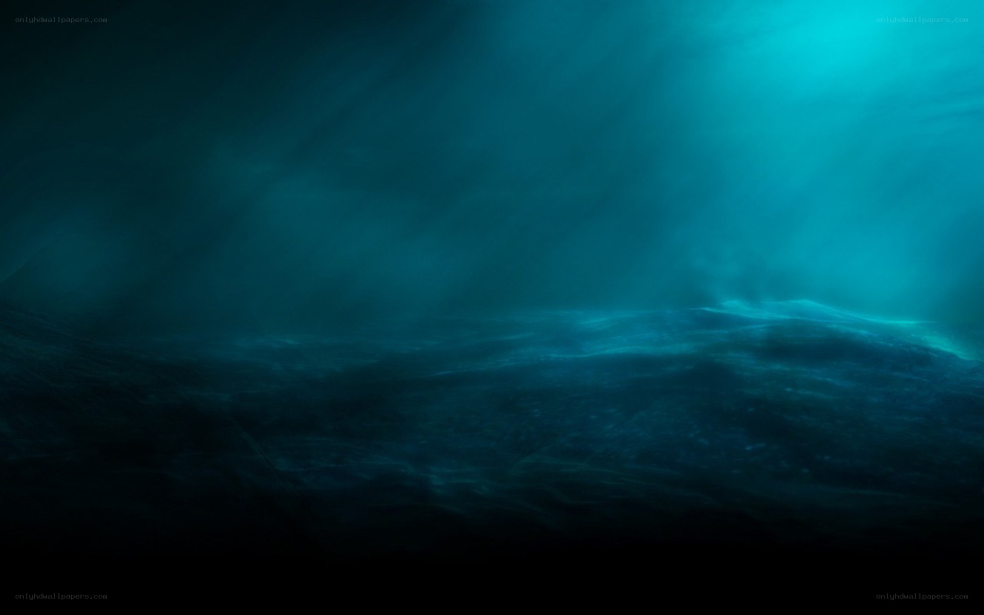 underwater scene with light rays