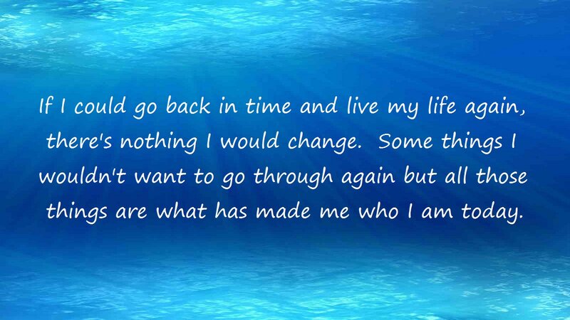 Underwater Scene with Text — Blue, Serene