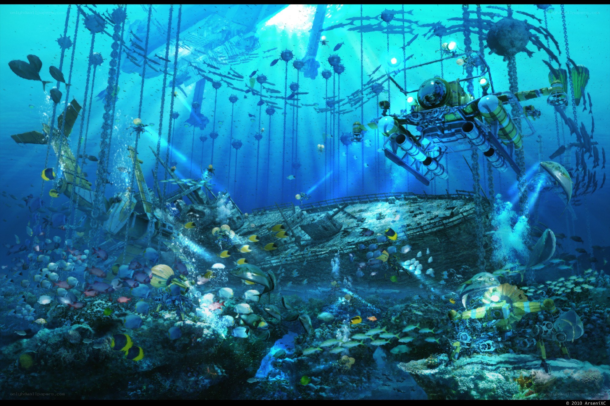 Underwater shipwreck exploration