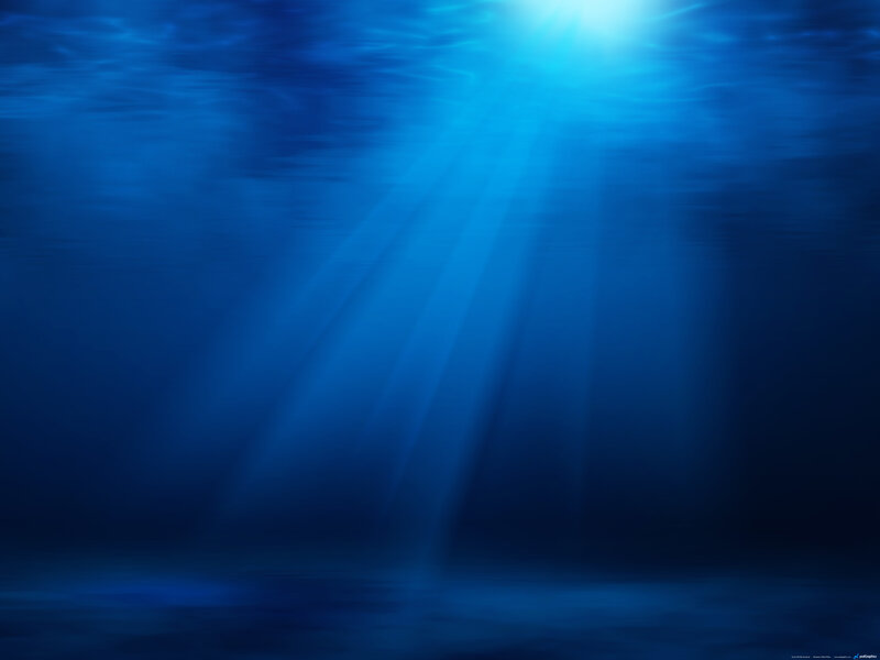 Underwater sunlight rays