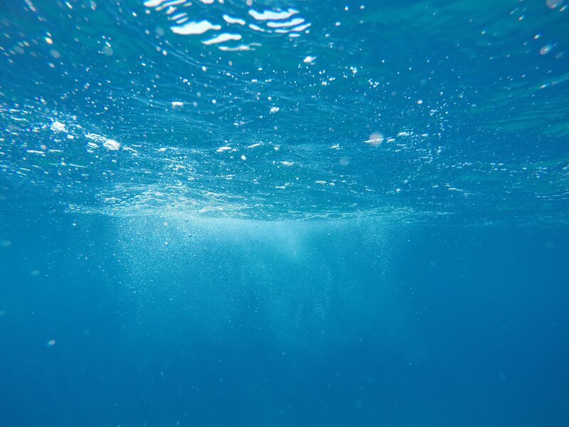 Underwater Surface View — Blue, Serene, Afternoon