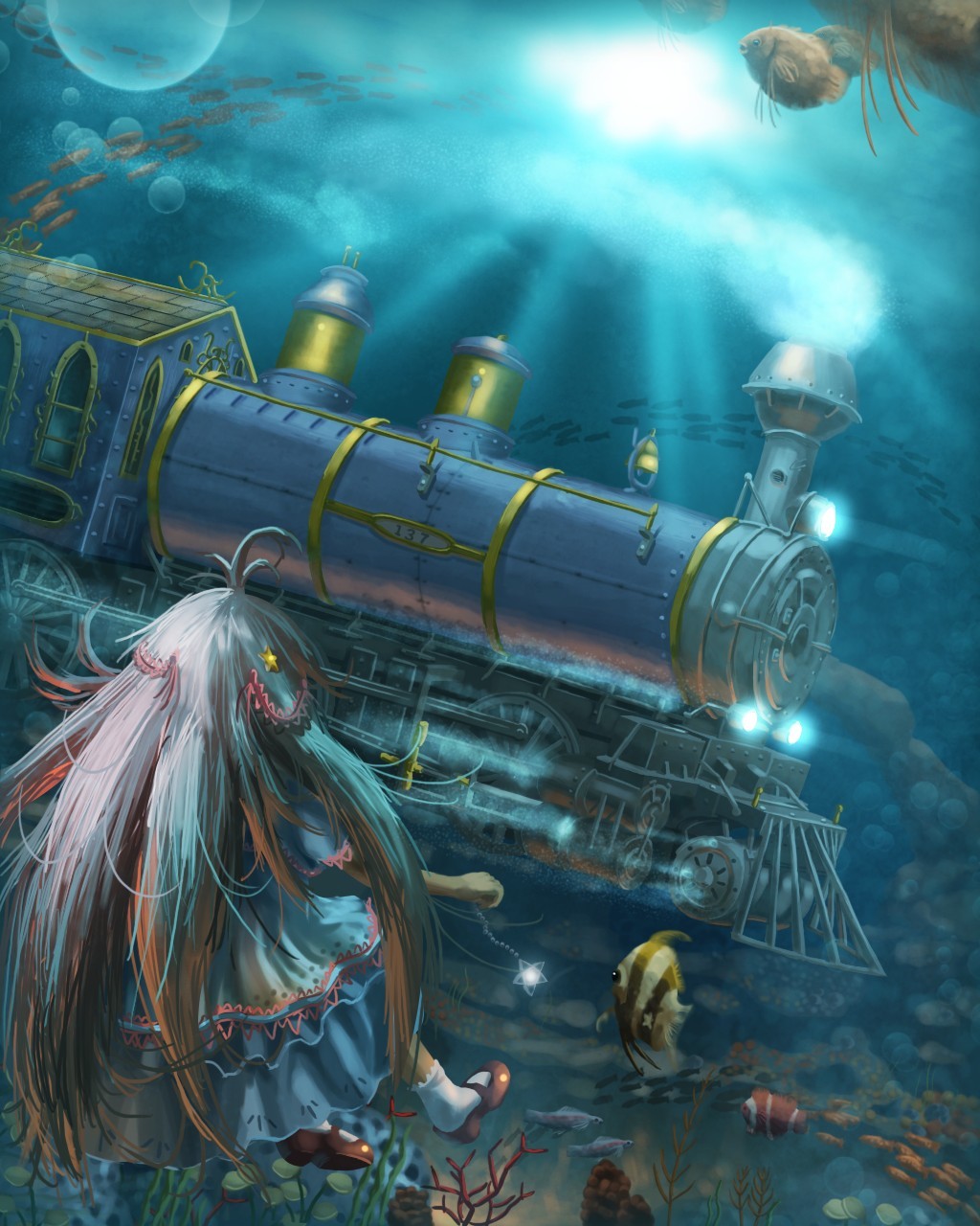 Underwater train adventure