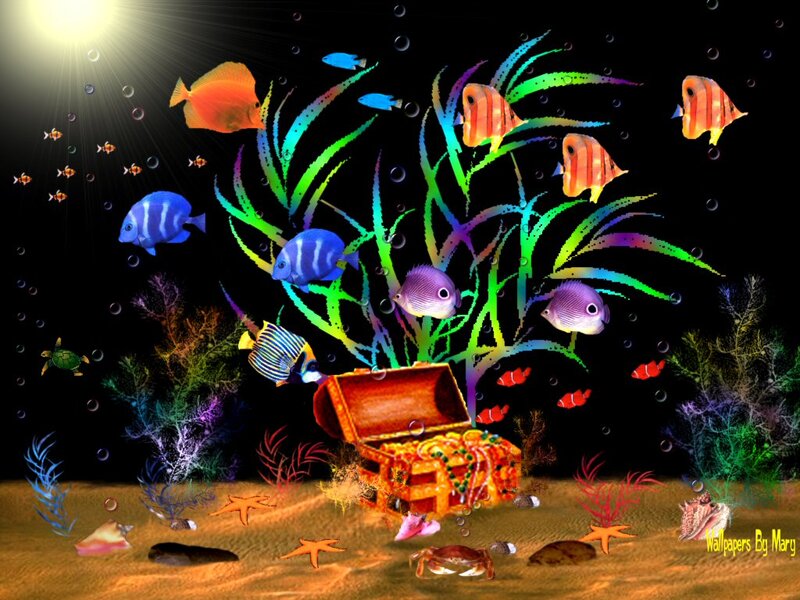 Underwater Treasure Chest — Black