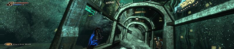 Underwater tunnel in BioShock