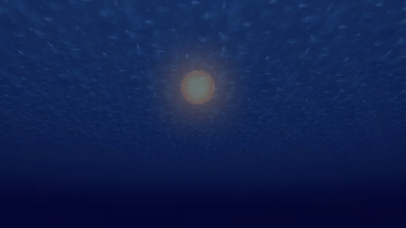 Underwater view of sun