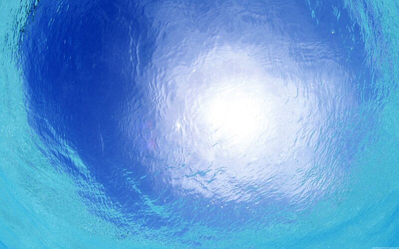 underwater view of sunlit water