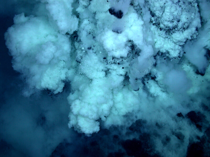 Underwater volcanic vent