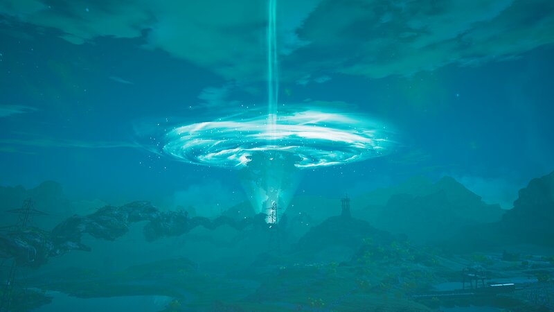 Underwater Vortex — Blue, Dramatic