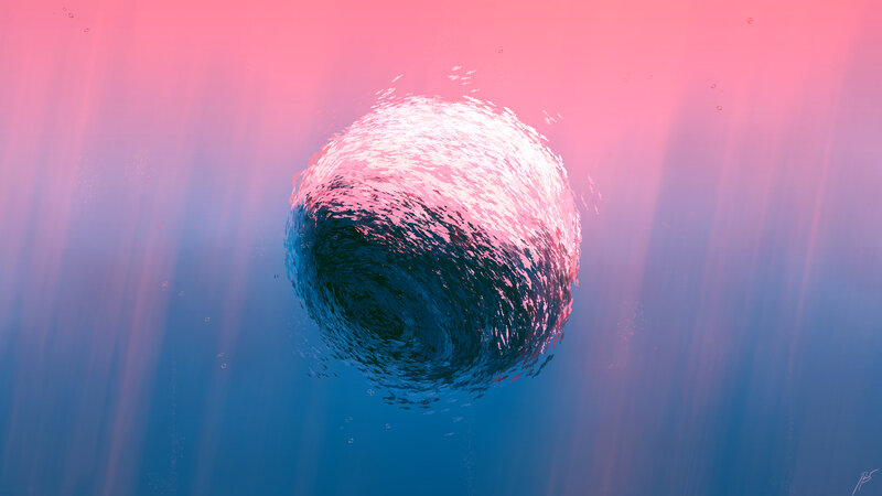 Underwater Vortex — Pink