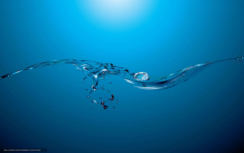 Underwater water splash