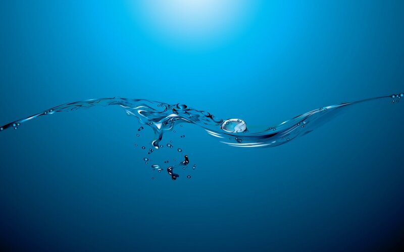Underwater water wave