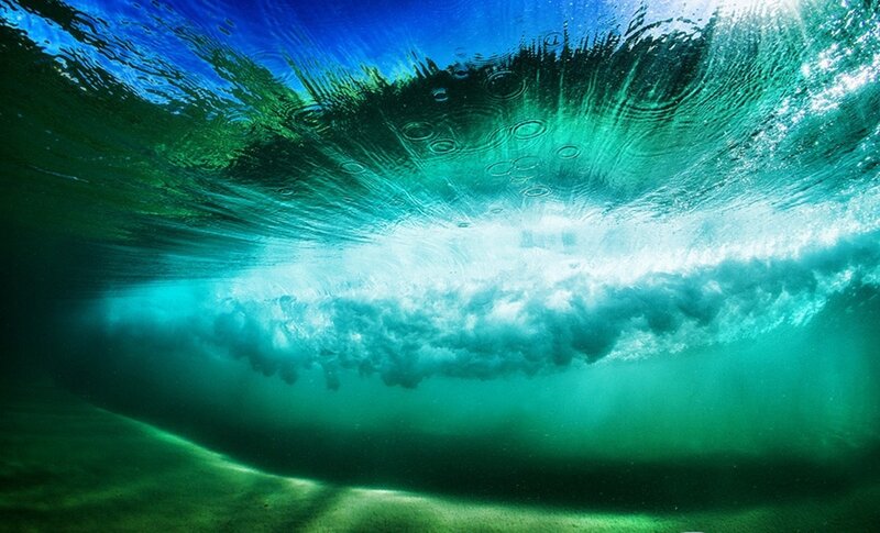 Underwater Wave Formation — Blue, Dramatic, Afternoon