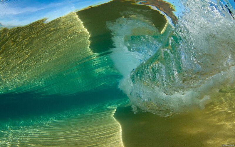 Underwater Wave Formation — Blue