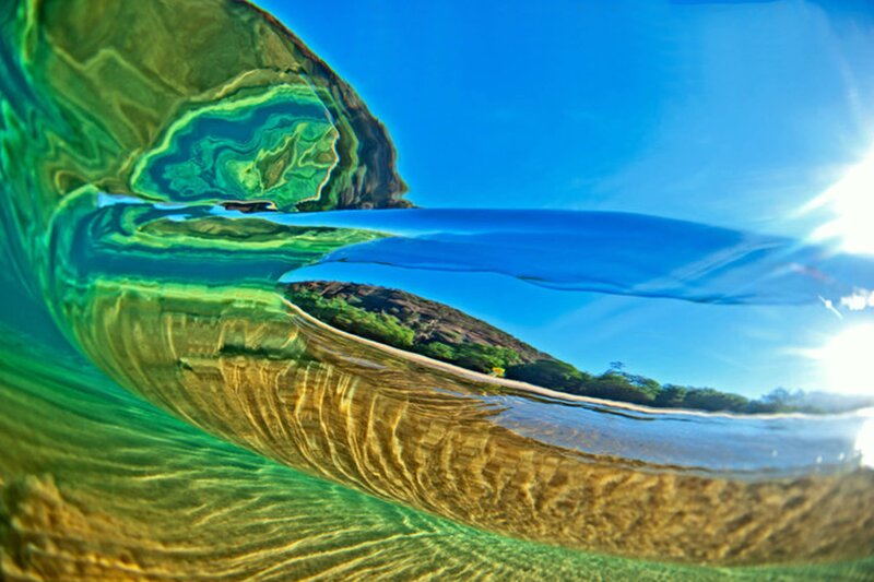Underwater Wave Perspective — Blue, Serene
