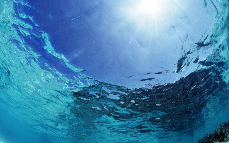 Underwater Wave Perspective — Blue