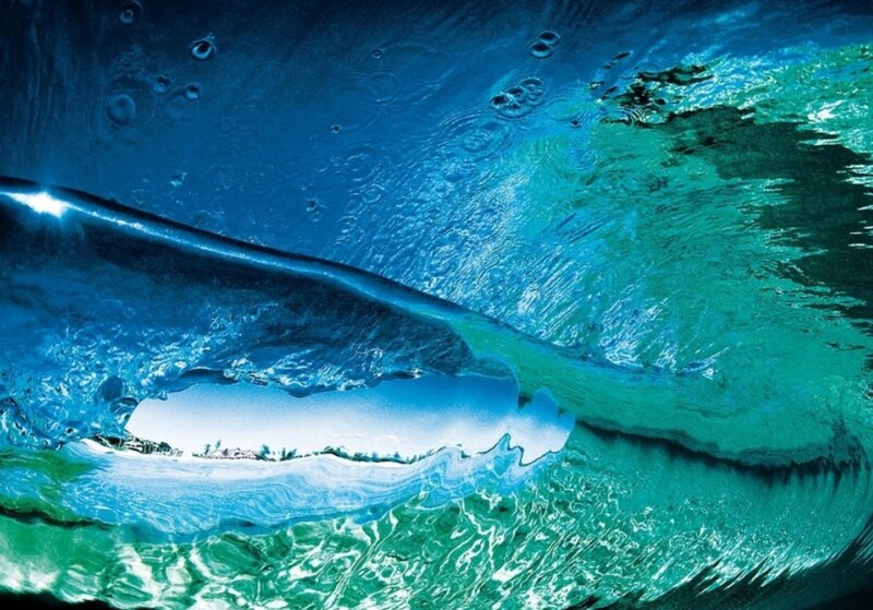 Underwater Wave Tunnel — Blue, Dynamic, Afternoon, Photograph