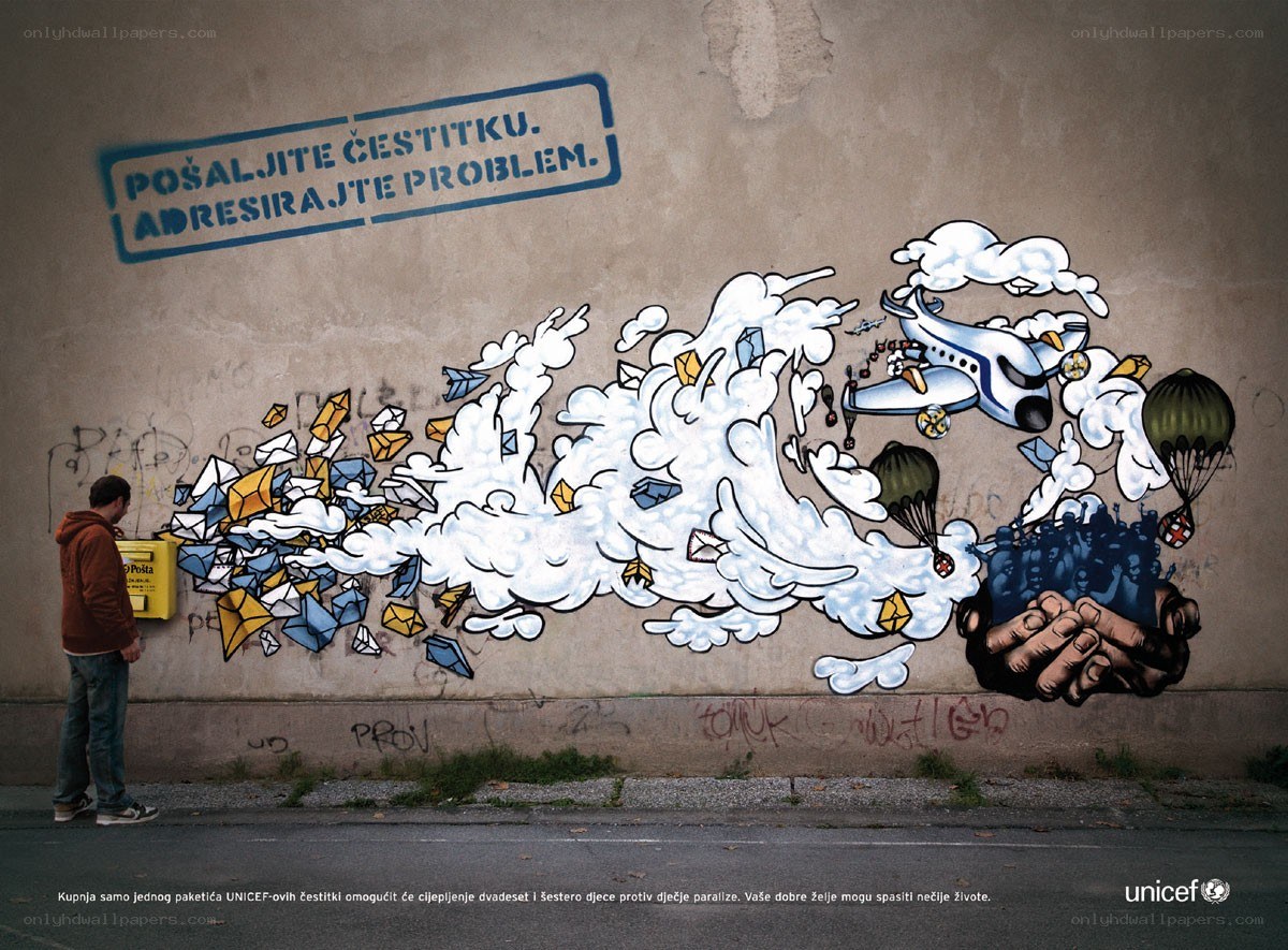UNICEF donation campaign