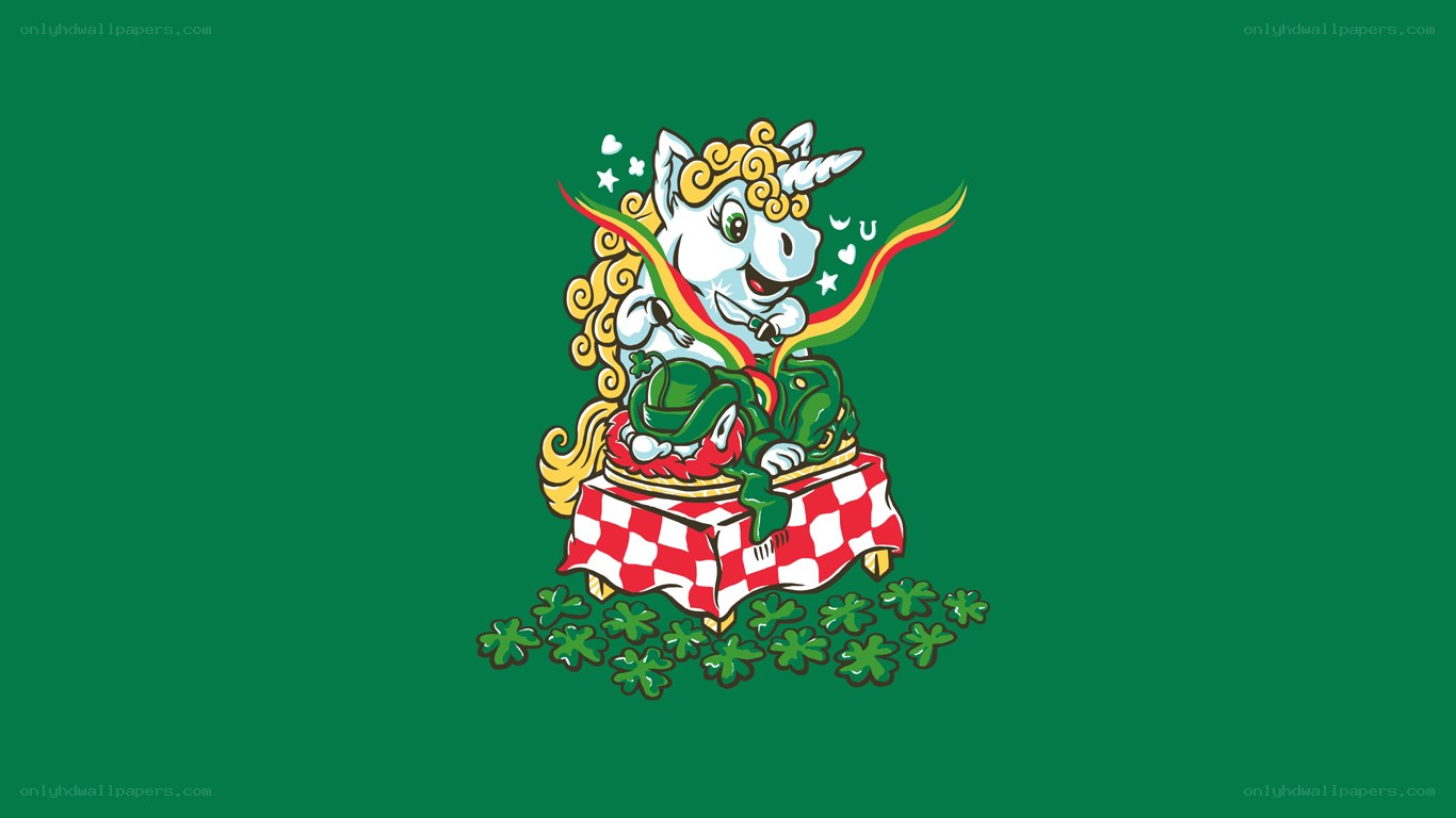 unicorn at a picnic table
