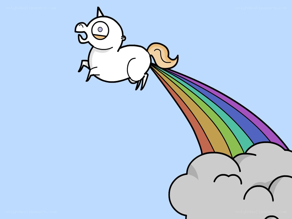 unicorn farting rainbow