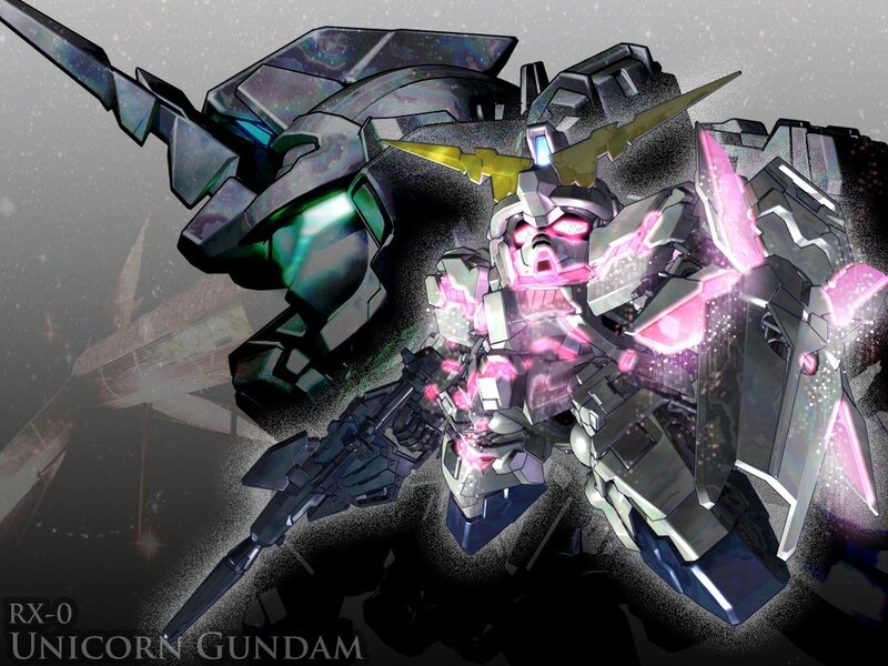 Unicorn Gundam in battle