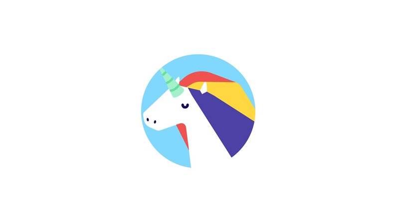 Unicorn Head Logo