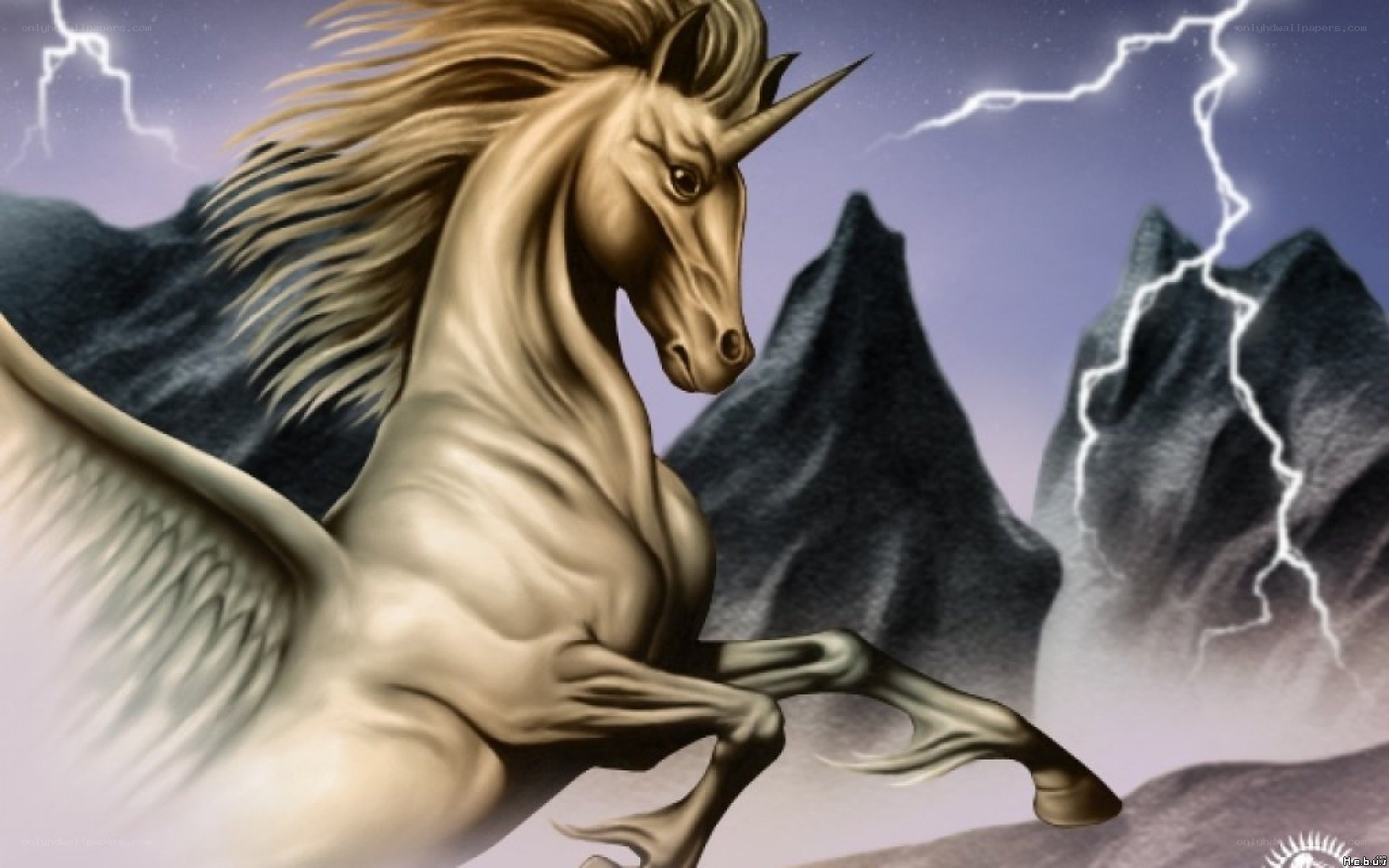 Unicorn in a storm