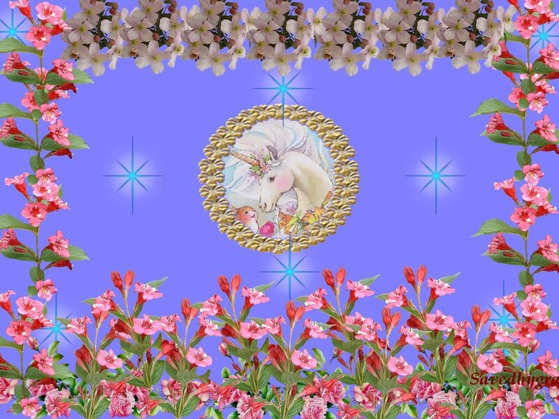 Unicorn in Circular Frame
