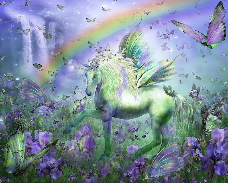 Unicorn in Flower Field