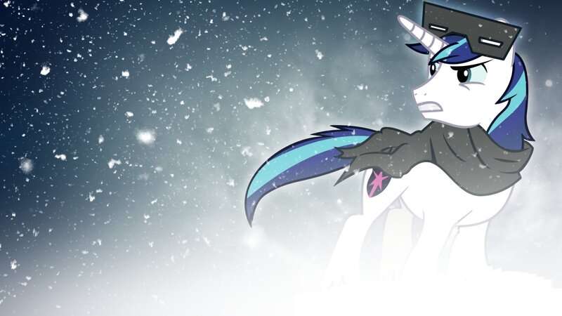 Unicorn in Snowstorm